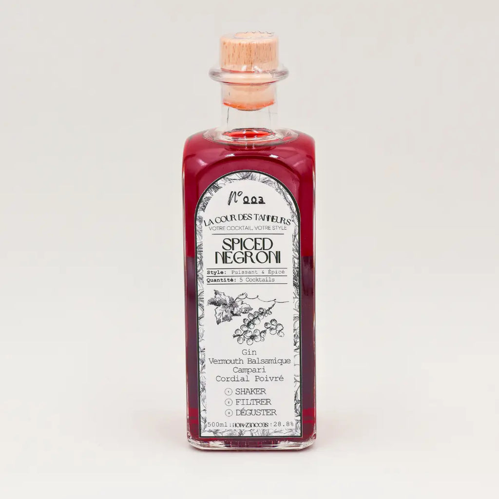 Spiced Negroni — Cocktail Prêt à Boire 50cl — La Cour des Tanneurs