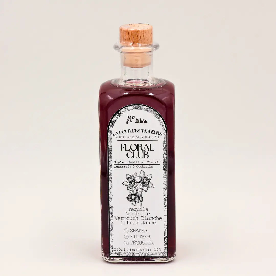 Floral Club — Cocktail Prêt à Boire 50cl — La Cour des Tanneurs