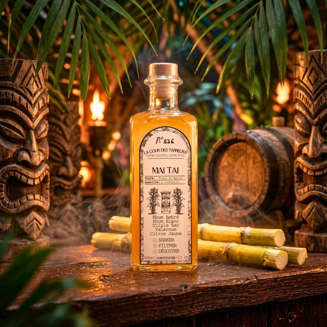 Mai Tai présentation verre - La Cour des Tanneurs