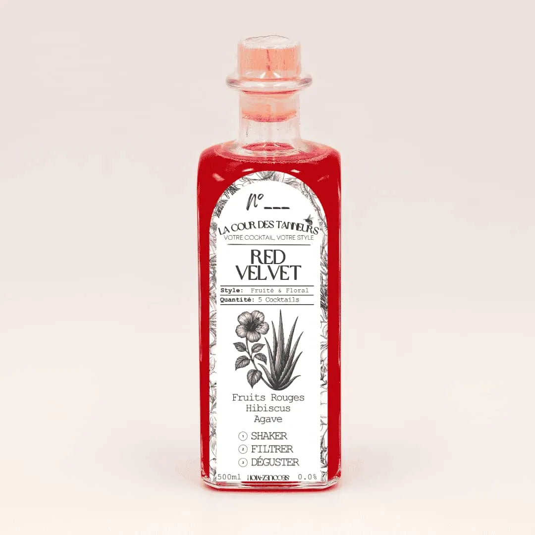Red Velvet — Mocktail Sans Alcool 50cl — La Cour des Tanneurs